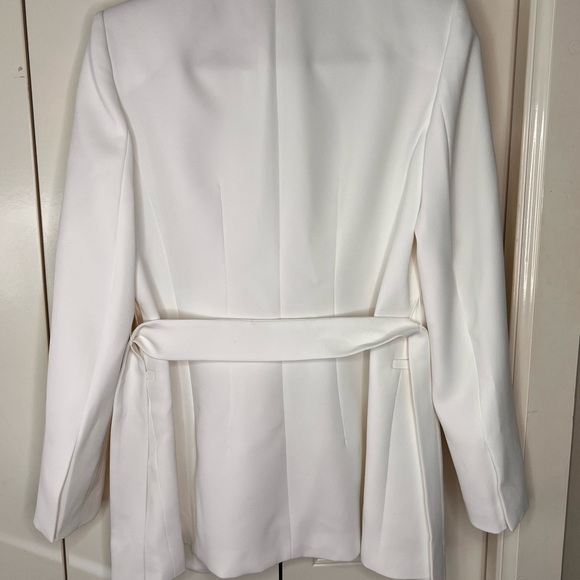 ZARA Belted Tuxedo Jacket NWT - Picture 8 of 9